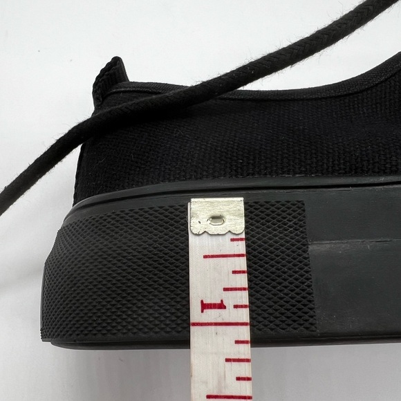 Moussy Classic Black Women's Canvas Sneakers Size 6 - Picture 12 of 15